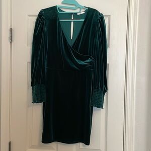 GB green velvet dress